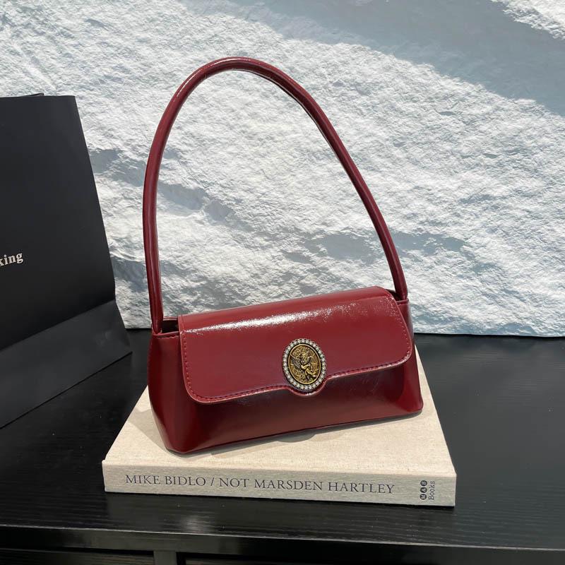 

Женская сумка через плечо в стиле французского ретро 2025: Простая, Модная, Легкая роскошь, Повседневная сумка-багет