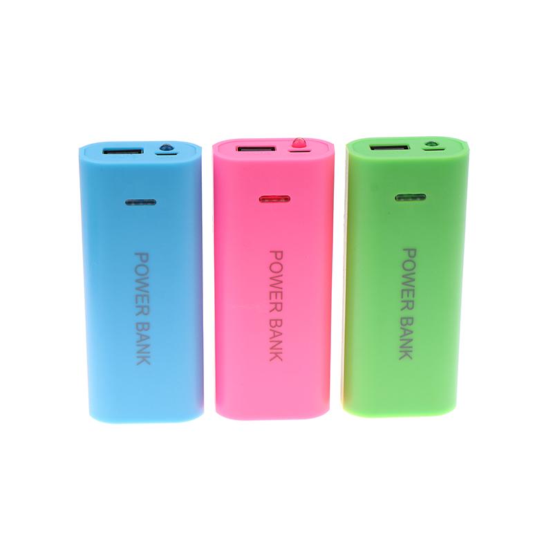 Portable Power Bank Case Diy 2Cell 18650 Battery Box For Smart Phone Charge 5V 1A For 18650 Battery With Indicator Light