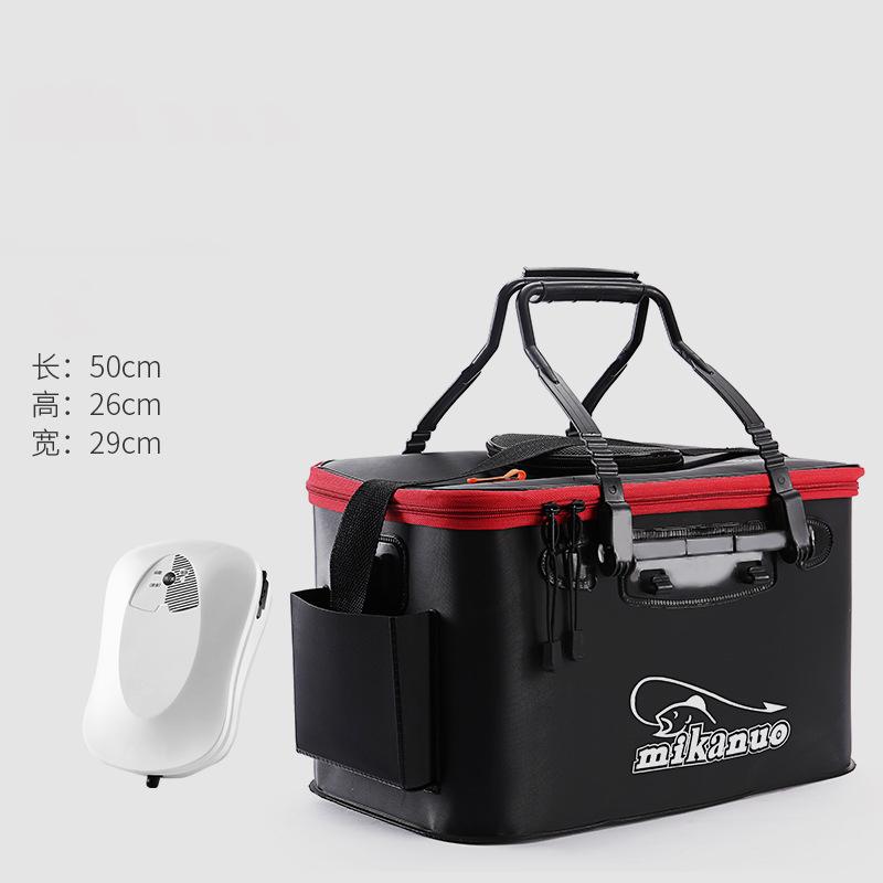Folding Live Fishing Bucket EVA Thickening Fish Bucket Portable Water Tank Fishing Tackle Live Fish Box