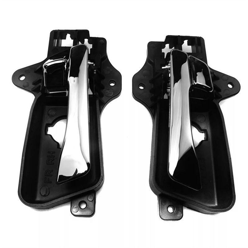 

Chrome Interior Door Pull 1Pair Front Door ide Handle 82610-2L010 82620-2L010 For Elantra I30 07-11 Kia CEE D