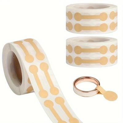 500Pcs/Roll Kraft Paper Jewelry Price Label Stickers DlY Tags Dumbbell Designs for Rings Necklaces Earrings Bracelets Marking