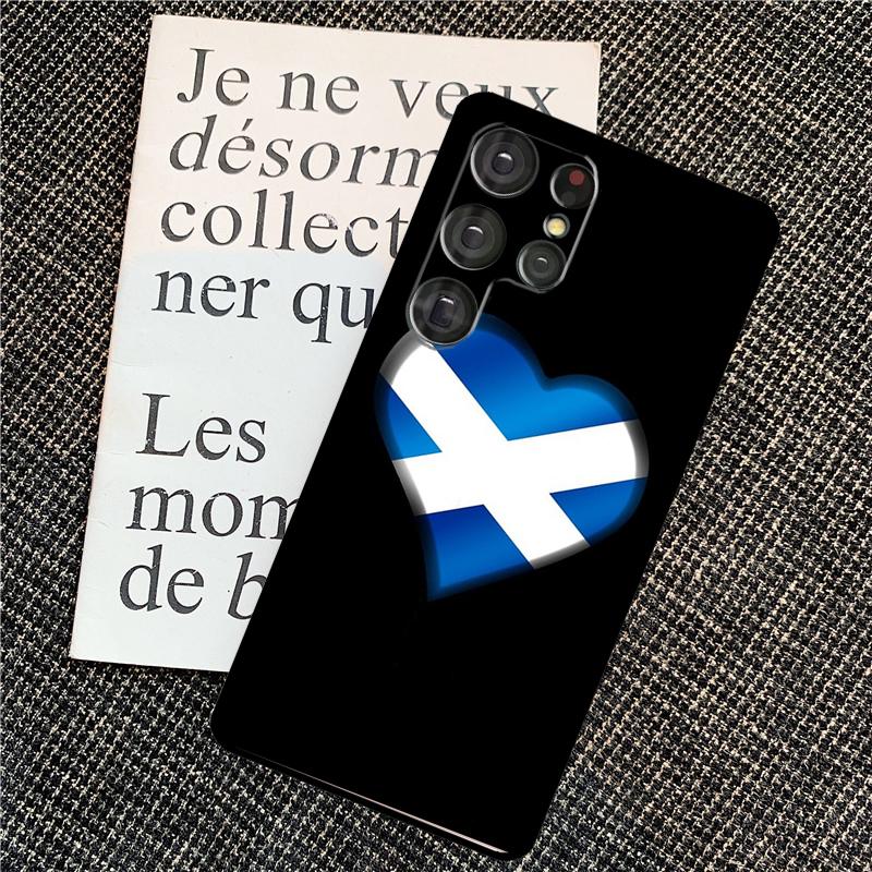 Scotland Scottish Flag Case For Samsung Galaxy S24 S23 S22 Ultra S8 S9 S10 Plus Note 10 20 Ultra S20 S21 FE Cover