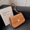 High-end small square bag women's new fashion retro shoulder bag daily work commute messenger bag