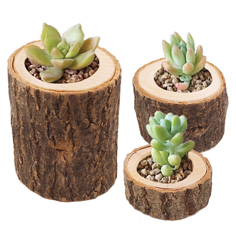3pcs/Set Wooden Candle Stand Tea Light Candle Holders for Rustic Wedding Party Birthday Holiday