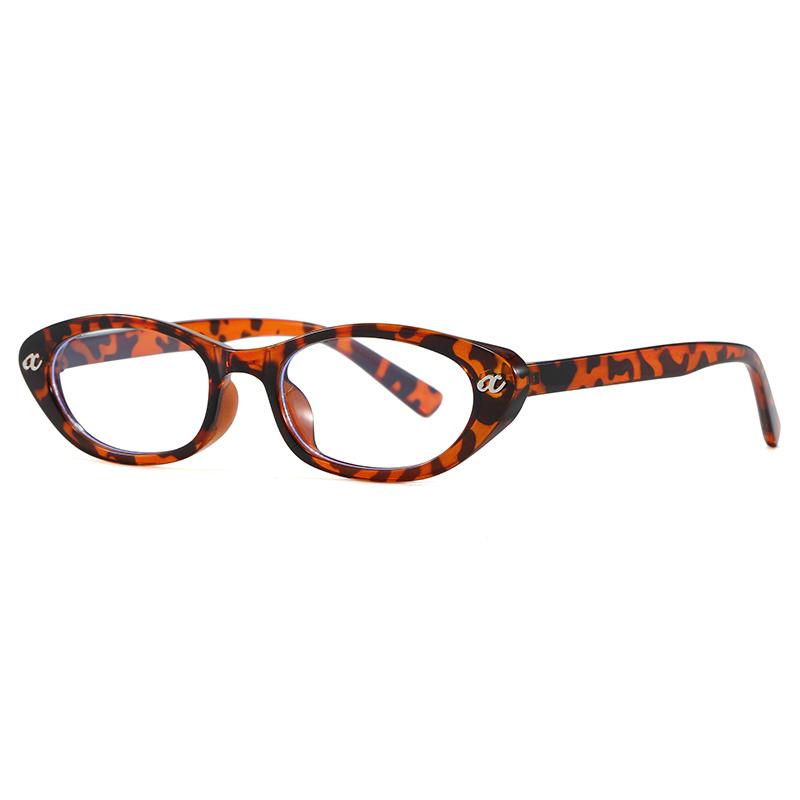 Retro New Oval Plastic Anti Blue Light Glasses for Men and Women Fashion Trendy Reading Glasses