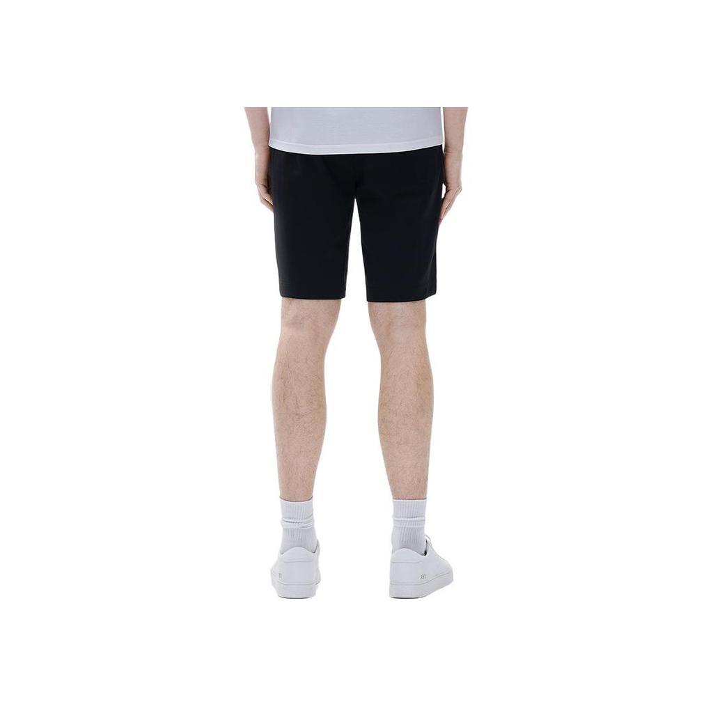 Fila Solid Color Knitted Casual Breathable Five-Point Shorts Men Shorts Black F11M227603FBK