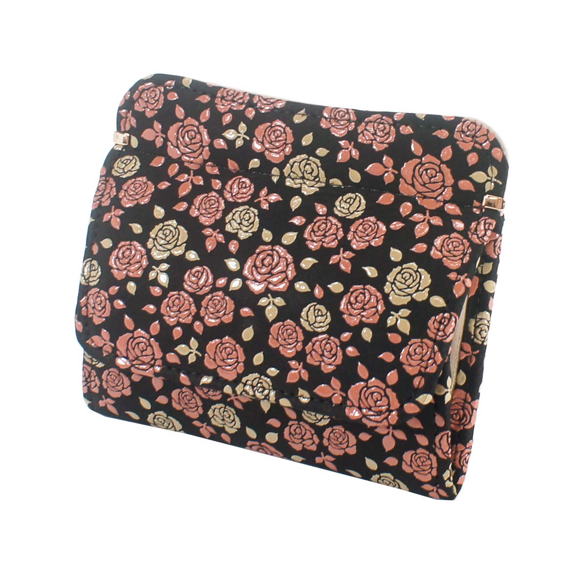 

Indenya Inden Wallet Coin Purse Deerskin Kaguwa Rose Petite Black x White Pink Lacquer 8411