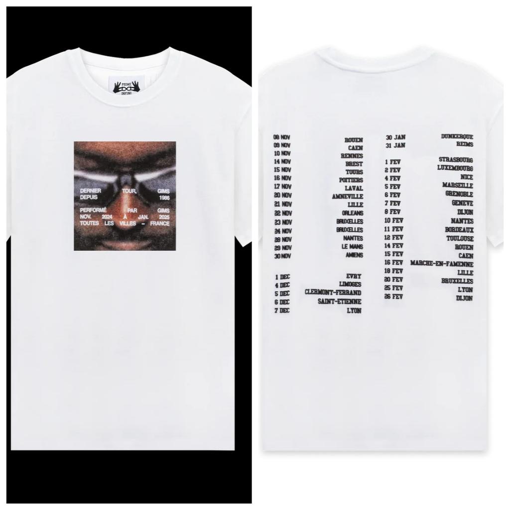 Vintage Französischer Hip Hop Sänger Hiphop Mode GIMS T-Shirt Herren Mode Prue Baumwoll T-Shirts Männlich Hip Hop Gothic Unseix T-Shirts Top