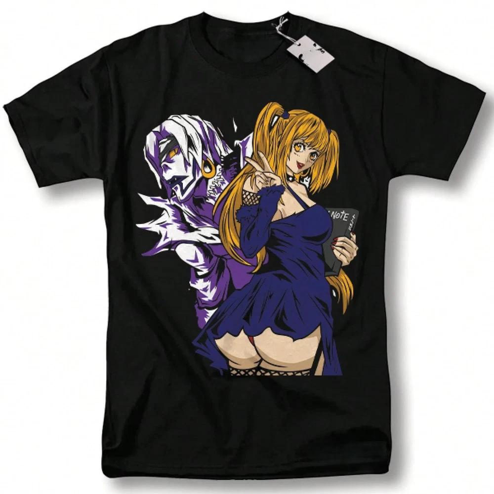 Misa Aunisexe Vs Rem Waifu Shirt Anime Death Note Unisexga Waifu Black T Shirt S