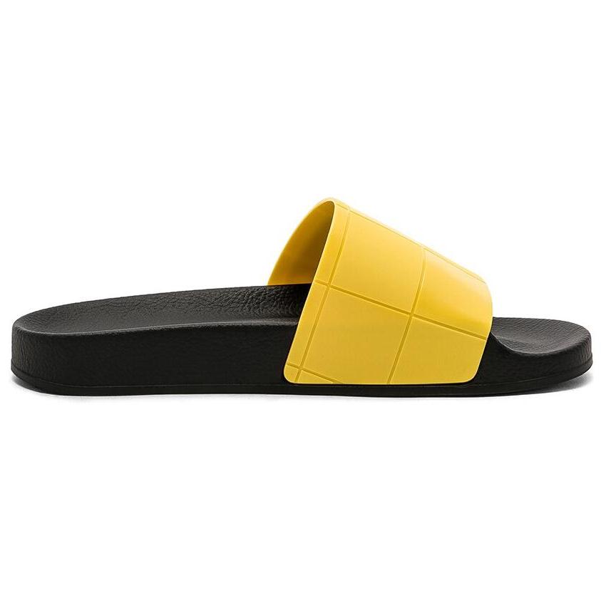 Raf Simons X Adidas Adilette Checkerboard Black Lemon Unisex Sandals Yellow Core-Black B22529