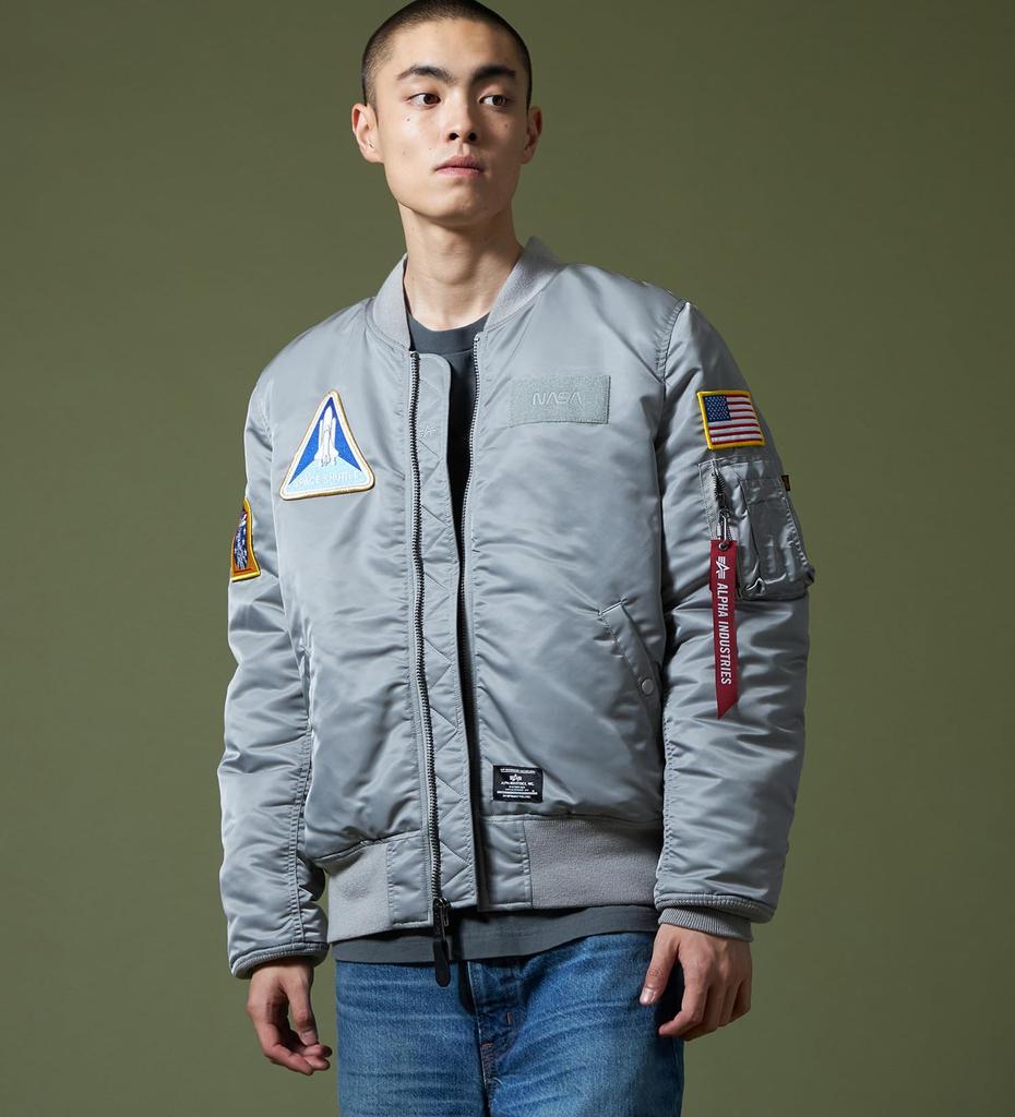 Alpha Industries NASA GEN2 US Spec New Silver Men's MA-1 TA0526-069