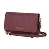 Michael Kors Jet Set Letter Logo Solid Color Flap Chain Leather Envelope Shoulder Bag Medium Women shoulder bag Burgundy 35S0GTVC2L-MERLOT