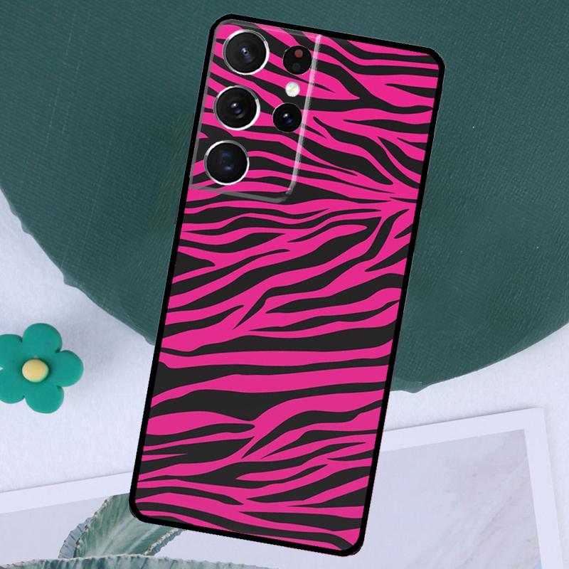 Zebra Print Pattern Funda For Samsung Galaxy S23 S24 Ultra S8 S9 S10 S22 Plus S20 S21 FE Note 10 20 Ultra Case