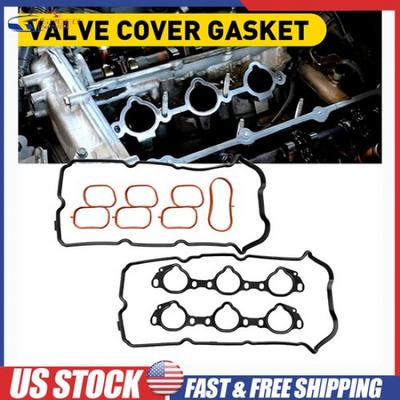 Valve Cover Gasket Set Rubber Black For Nissan Frontier 2005-19 4.0L V6 13196000