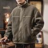 Herrsammet ståkrage bomullsjacka - Vinter 2025, Trendig lös passform Arbetskläder, Varm ytterkläder