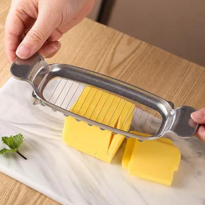 Сирорізка з нержавіючої сталі Різак Дріт Маслорізка для блоків сиру Ефективне нарізання сиру Лопатка для тортів Фрукти Кухня Подарунок для дому