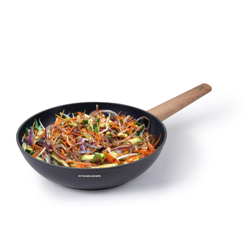 Kitchencook - Julia Wok28 Tfi - Wok Pan 28cm Tfi Ceramic Coating