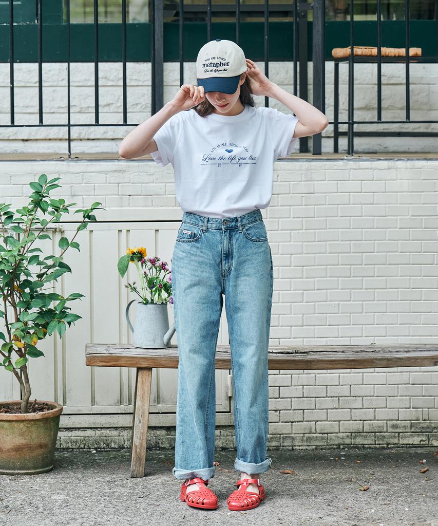 Metapeo Met Love Present Short Sleeve T-Shirt White