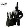 Desk Organization Supplies 3D Printed Muscular Man Pen Holder Creative Pencil Organizer with Dual Body Statue Slots Cool Decor for Office
