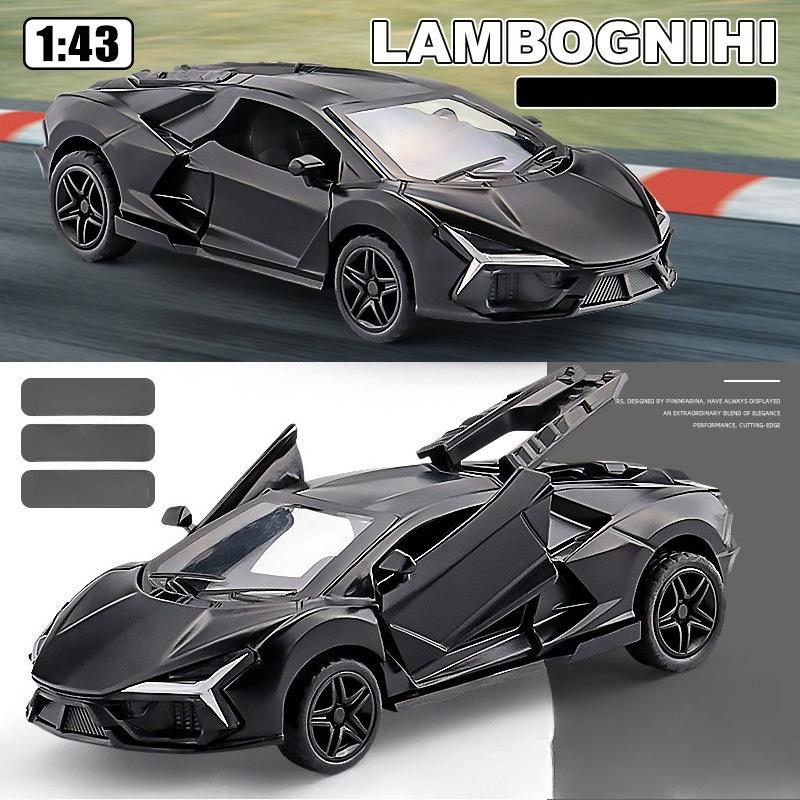 1:43  Alloy car model simulation and rebound small sports car Children's toy car gift collection display