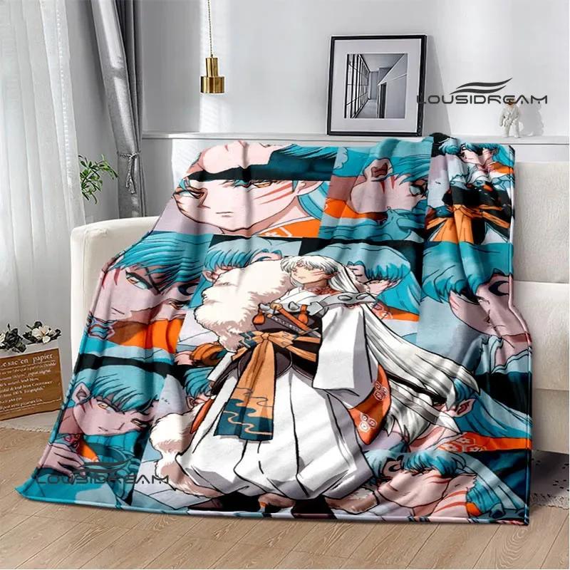 3D Inuyasha Cartoon Printed blankets Picnic blanket Warm Flannel blankets Home bed linings blankets for beds Birthday Gift