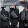 Men's Trendy Large Capacity Crossbody Bag with Magnetic Buckle for Single Shoulder or Motorcycle Riding