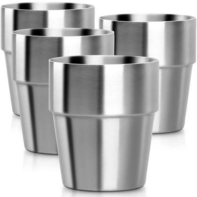 175/300ML 304 Double Layer Anti-Scalding Coffee Milk Cup Stainless Steel Double Wall Beer Mug Household Kitchen Drinkware