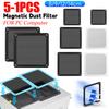 1-5PCS 80/90/120/140mm Cuttable Black PVC PC Fan Dust Filter Dustproof Case Computer Mesh Cooling Ultra Fine Dustproof Cover