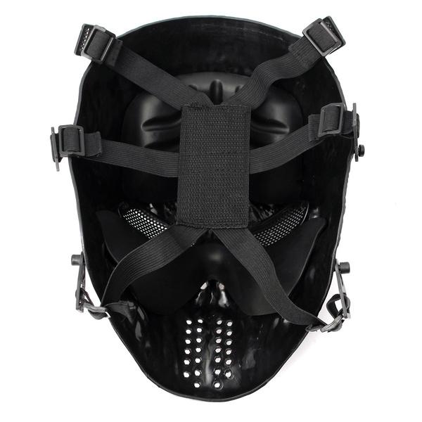 Airsoft Paintball Tactical Full Face Protection Skull Mask Safety CS War BB Game For Halloween