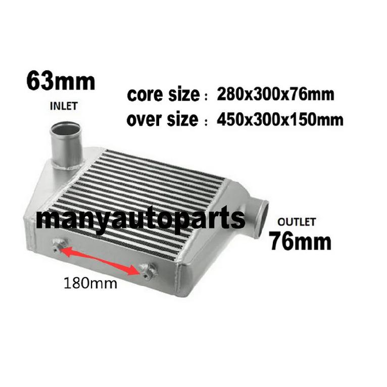 3  Inch Aluminum Intercooler For Toyota Hilux 1KZ-TE 3.0L 2002-2005 2003 2004 Top Mount