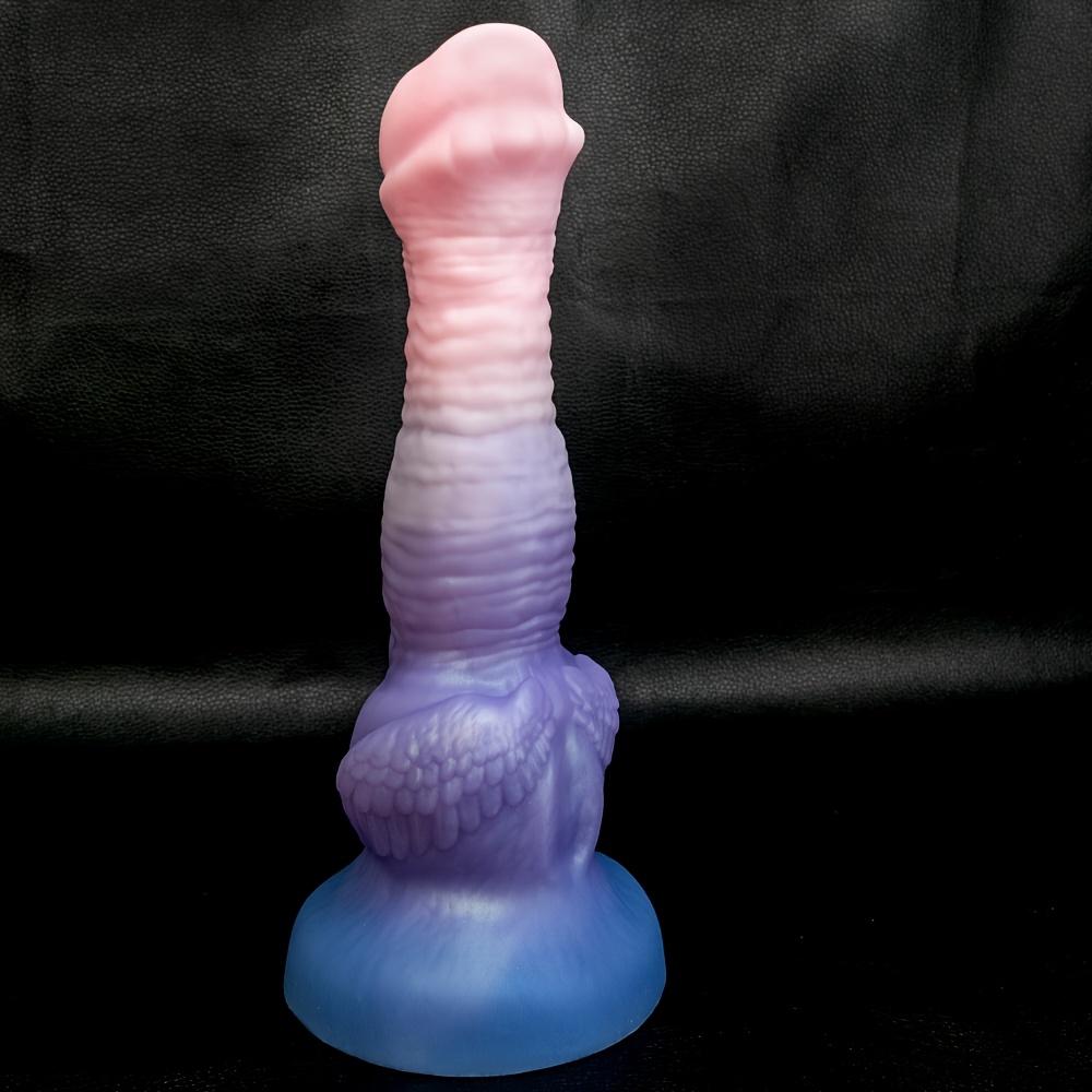 Realistic Silicone Dildo, 3 Color Stripe Design, Soft Skin Feel, Strong Suction Cup, Flexible Beginner-Friendly Couples Toy