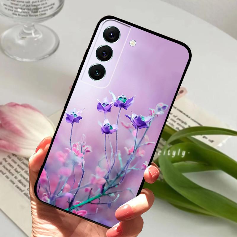 Case For Samsung S22 Fundas S22 Plus 5G Soft Silicone Phone Cover For Samsung Galaxy S22 Ultra S22+ Black Matte Bumper Shell