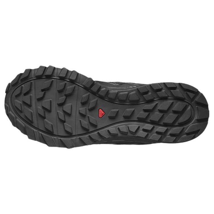 Salomon Wander Fabric Leather Shock Absorbing Non-Slip Durable Low-Top Outdoor Functional Shoes Black Men Shoes 471525