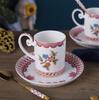 Vintage Ceramics Coffee Cup and Saucer Flower Tea Cups Afternoon Tea Mug Water Cup Breakfast Cups Milk Mug Juice Mug Drinkware