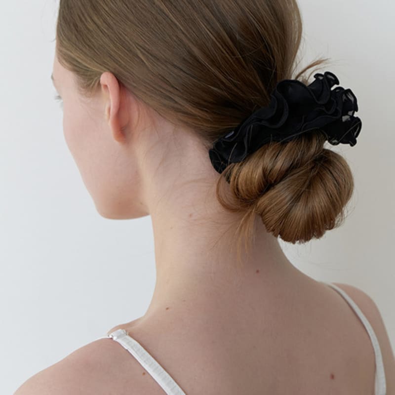 KINDABABY airy blooming scrunch - black