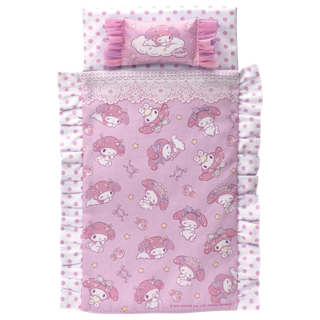Takara Tomy Doll Set My Reversible Toy for Ages 3 and Up Licca-chan (Licca-chan, Kuromi, Melody) - Bedding, Dress-Up