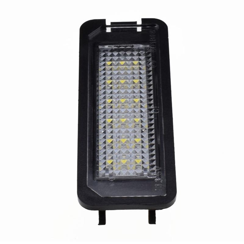 2Pcs Car Led Bulbs Number License Plate Lights White for Polo (6N2.9N.6R) 2000-2014 Golf 4/5/6/7 Passat Amarok Seat Ibiza Leon
