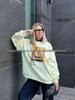 Cozy American-Style Bread Print Thickened Round Neck Pullover Hoodie for Women