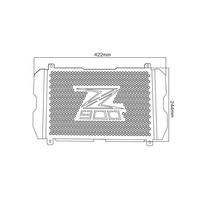 Motorcycle Accessories Radiator Grille Cover Guard for Kawasaki Z900 Z 900 2017 2018 2019