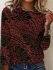 New long-sleeved T-shirt, women's casual vacation wear, comfortable and fashionable T-shirt