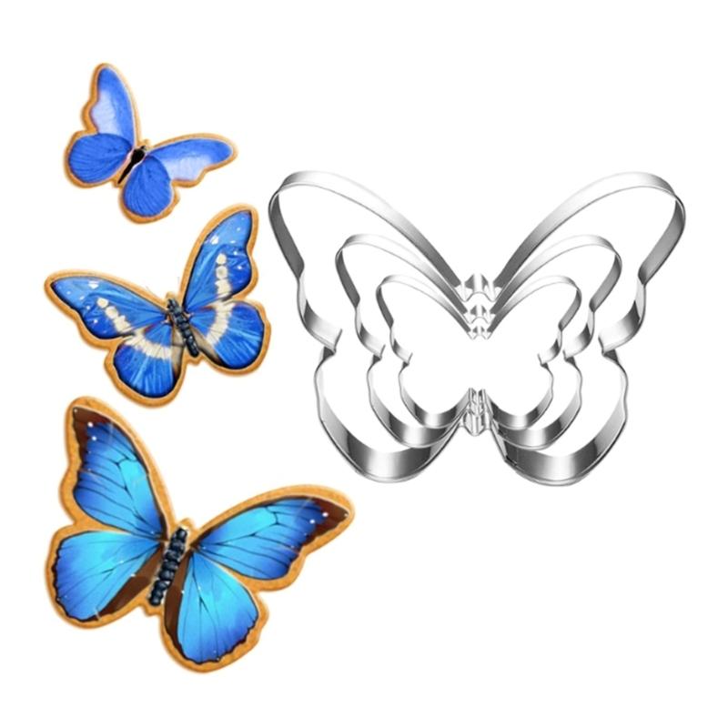 Professional Butterfly Biscuits Mould Rusts Resistant Nonrust Steel Baking Tool For Handmade Cookie And Pastries