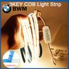 5V USB COB Led Strip Lights with 3key Dimmer Flexible Diode Tape White Warm White for Room TV Mirror Backlight Cabinet Light