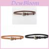 Cross Mirror Womens Leather Belt With Pin Buckle For Casual And Office Wear