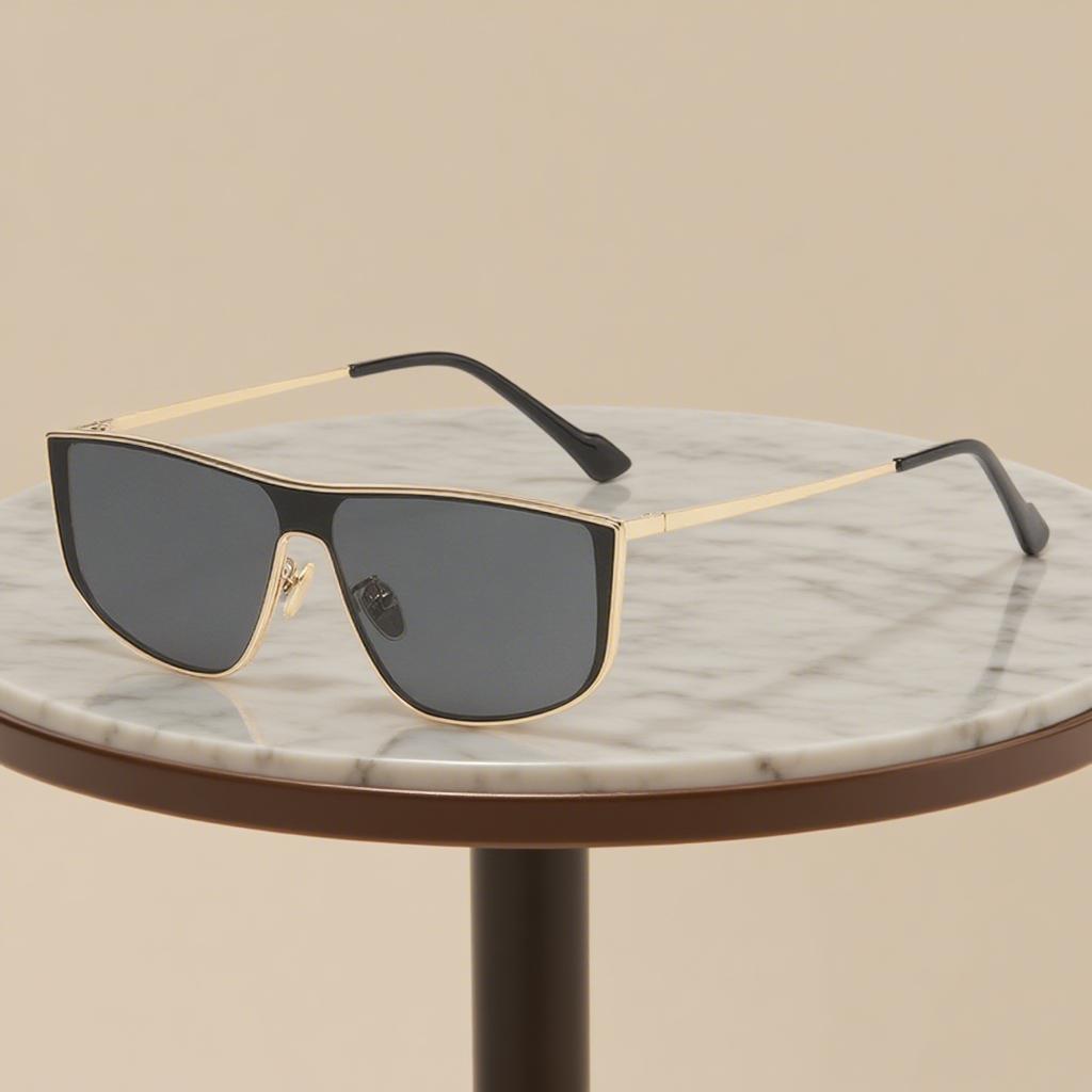 New Retro Women'S Sunglasses Fashion Men'S And Women'S Outdoor Street Photography Uv400 Slimming Sunscreen Sunglasses