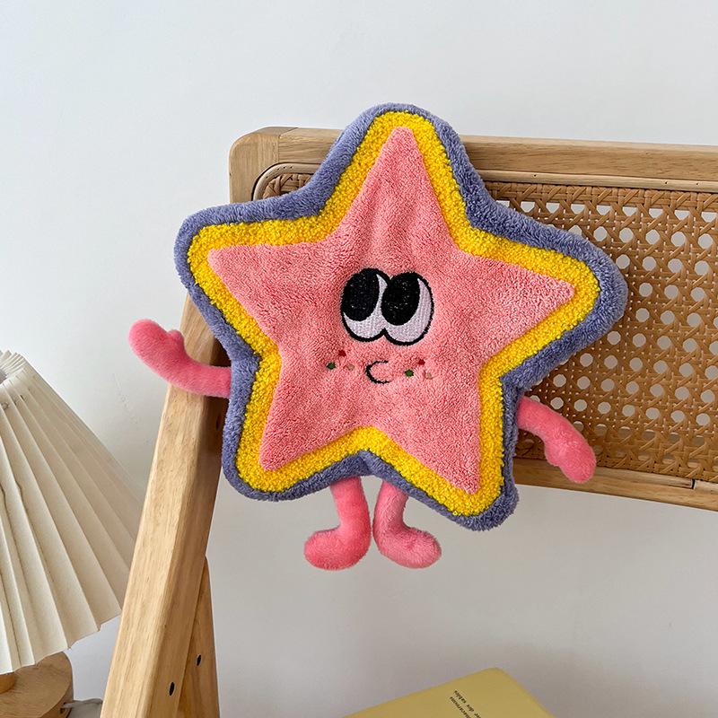 Cartoon Hanging Absorbent Hand Towel - Lint-Free for Bathroom & Kitchen
