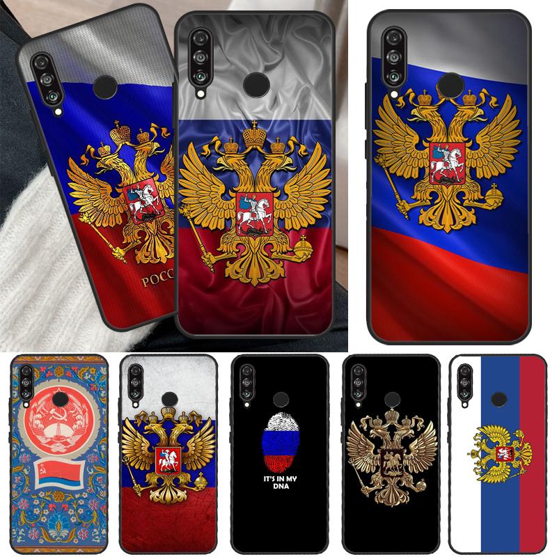 

Чехол с эмблемой российского флага для Huawei P40 Lite P20 P50 P30 Pro P Smart Z 2019 Nova 5T, чехол для Honor 50