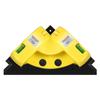 High-Brightness Green Laser Level: 90-Degree Right Angle, Infrared Positioning for Tile, Curtain, and Cloth Cutting - No Line Drawing Needed