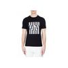 Emporio Armani Striped Eagle Logo Short Sleeve T-Shirt Men Tops Black 3H1TB7-1J30Z-0999