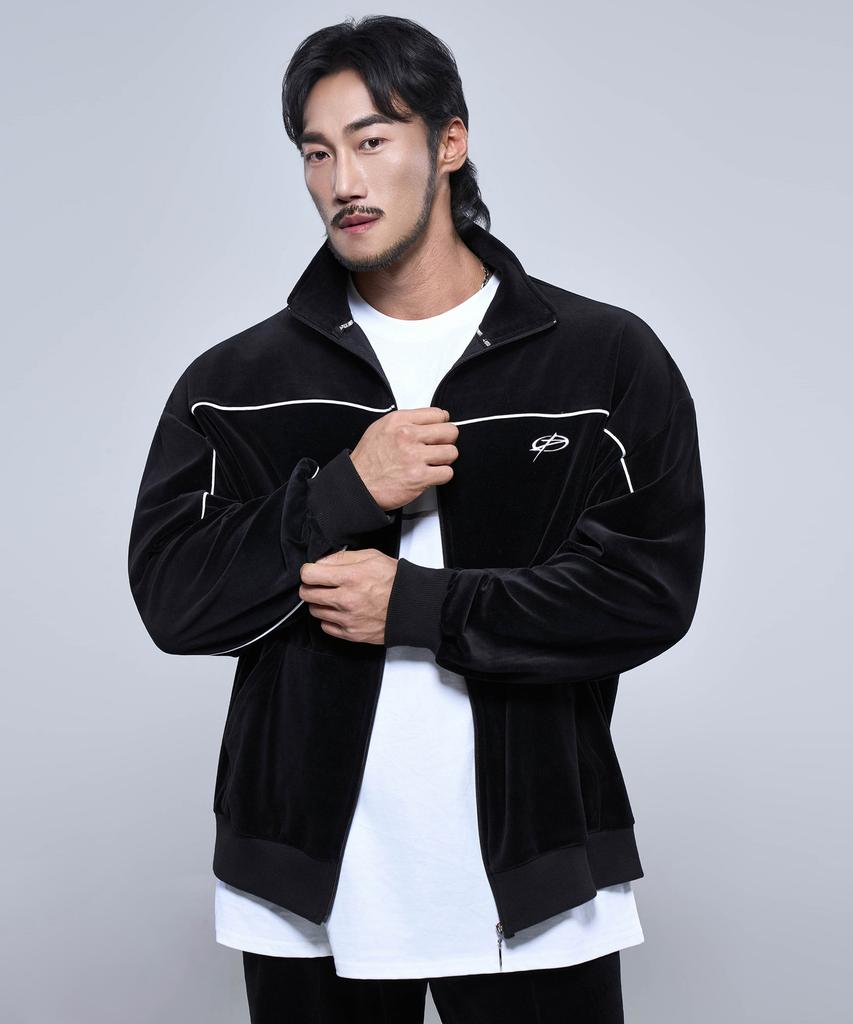 Physical Garments P2583 Velour Track Jacket [Black]