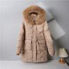 Parker Cotton Coat Women's New Mid-length Hooded Down Coat Cotton Jacket Loose Winter Thickened Jacket